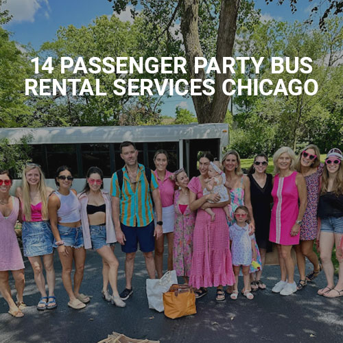 14 passenger party bus rental Chicago